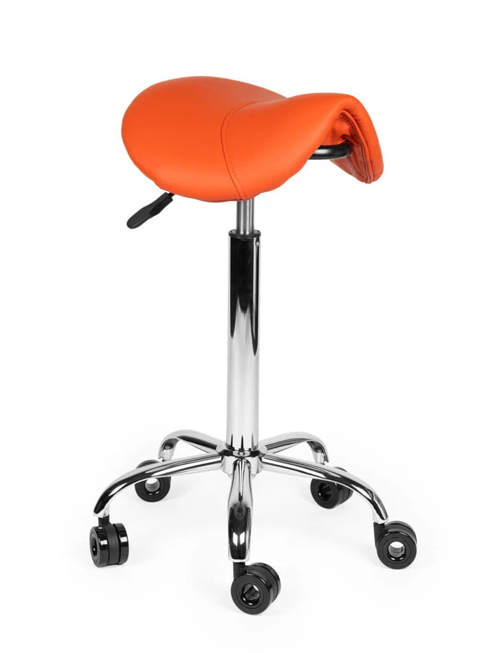 Friseurhocker Orange Auf Räder